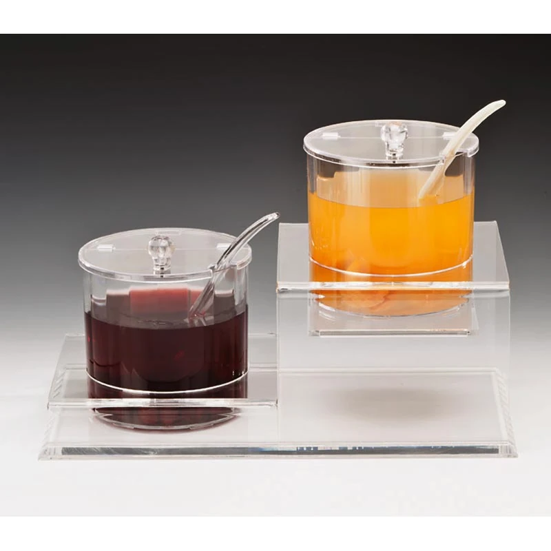 Zicco 2 Li Merdiven Model Polikarbonat Sosluk Reçellik Standı 1,5 Lt. 40x22,5x25 Cm ZCP 196