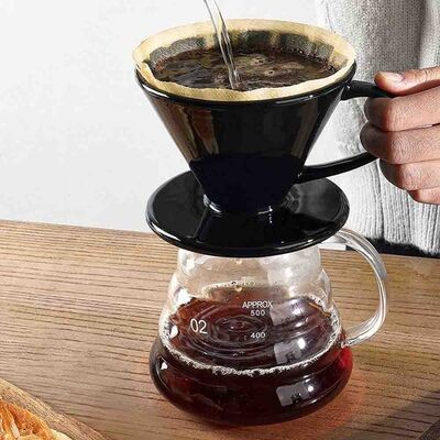 Epinox Seramik Demleme-Siyah V60 Dripper 200 ml (FSS-2)