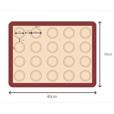 Epinox Silikon Makaron Mat 40x30 cm (SMM-43)