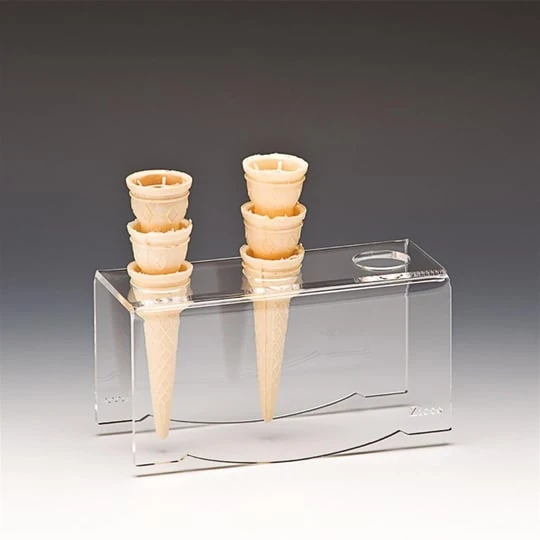 Zicco 3 Lü Dondurma Servis Standı-Şeffaf 20,5x8,5x10 Cm ZCP 606