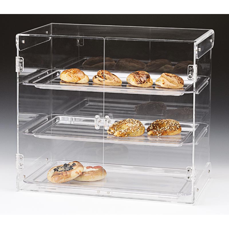 Zicco Polikarbon Tepsili Teşhir Standı, 3 Katlı, 57x38x50 cm ZCP 429