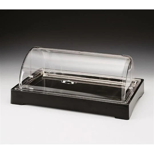 Zicco ZCP 308 Polikarbon Rolltop Kapaklı Soğutuculu Teşhir Standı, 57x37 cm, Siyah ZCP 308 