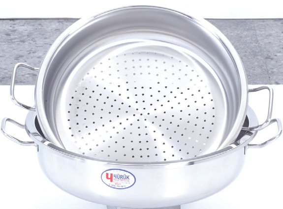 ÇELİK SÜZGEÇ METAL SAPLI (KAPAKSIZ) 50*12 CM