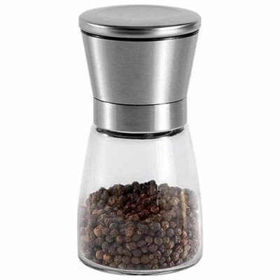 Epinox Tuz/Biber Değirmeni Çelik Kapak - Cam Hazne 13 cm (CSM-130)