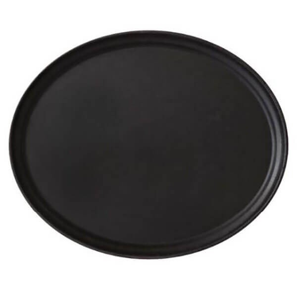 Koçel RubyFiber Yuvarlak Kaymaz Kauçuk Yüzeyli Poly Tepsi ⌀35,5 cm (RUB355)