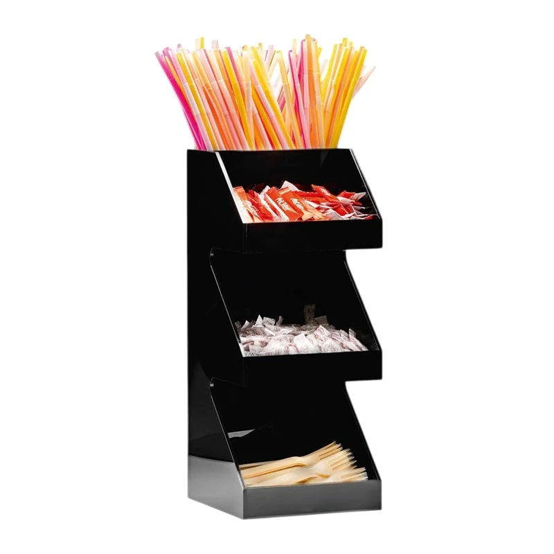 Zicco 3 Katlı Çok Amaçlı Akrilik Stand 20X20Xh 48 Cm ZCP 814