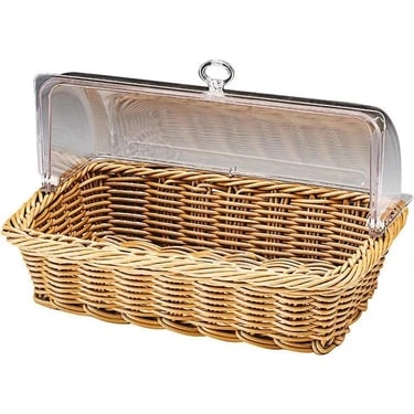 Zicco Polycarbonat Kapaklı,Sepetli Fanus 44x30 Cm 44x29x11 Cm ZCP 662