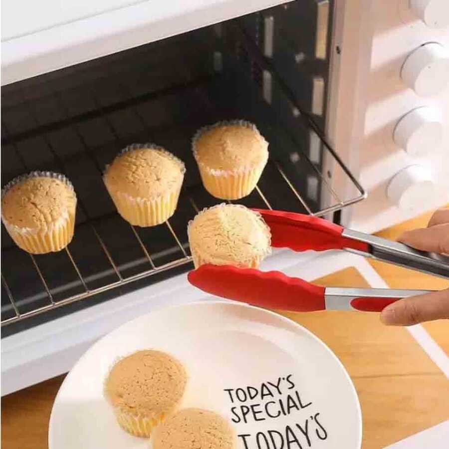 Epinox Barbekü Maşası Silikon 25 cm Kırmızı (BMK-25)