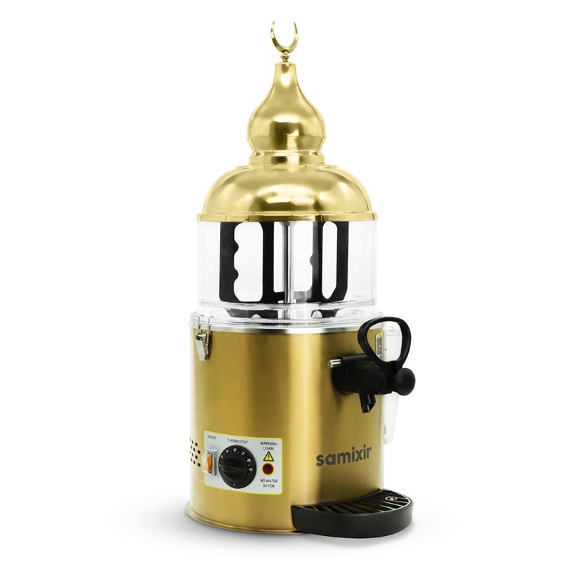 Samixir SC.05 Sıcak Çikolata ve Sahlep Makinesi, 5 L, Gold