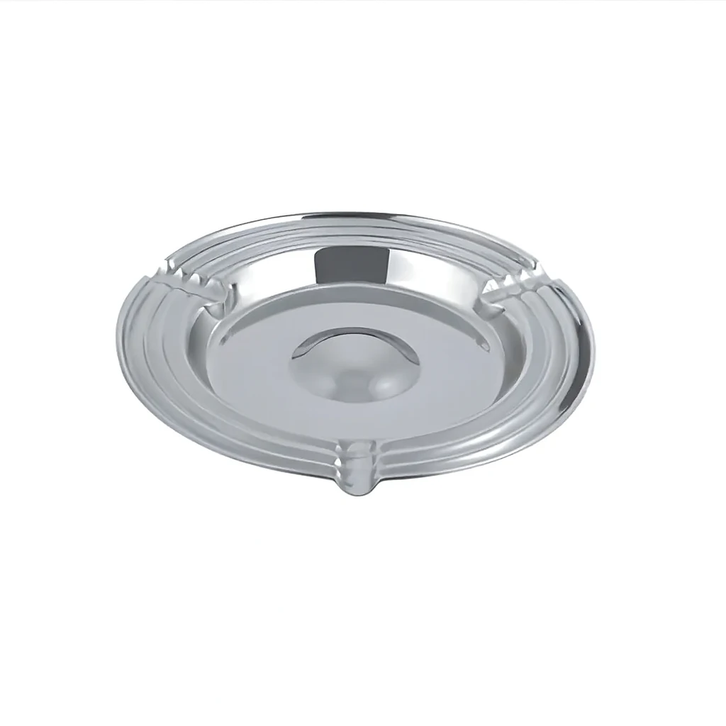 SmartChef Paslanmaz Çelik Masa Küllüğü Ev Ofis Araba Küllüğü Stili (Ø14 cm)