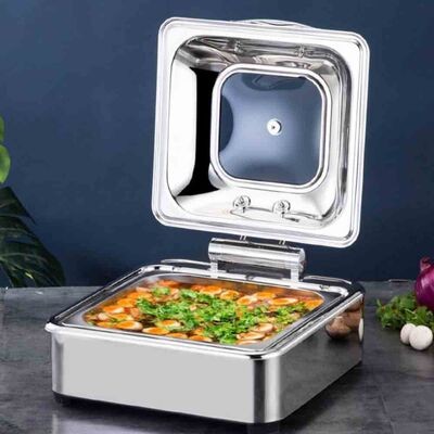 Epinox Chafing Dish Hidrolik Kapak 6 lt 2/3 Gömme (CDH-6G)