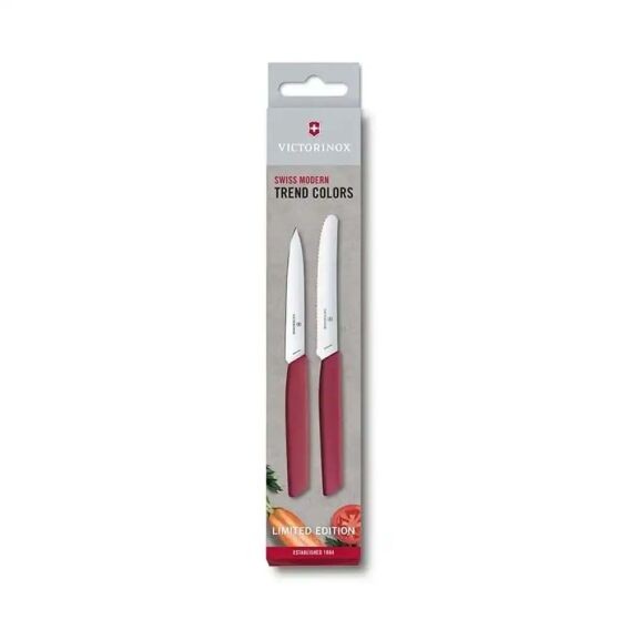 Victorinox 6.9096.2L4 Swiss Modern Yeşil 2li Bıçak Seti 2022 Limitli Üretim