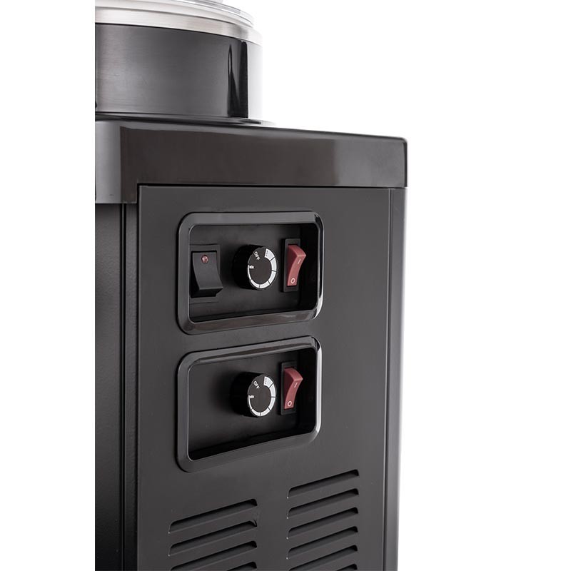 Samixir MM20 Panaromik Twin Soğuk İçecek Dispenseri, 10 L+10 L, Siyah