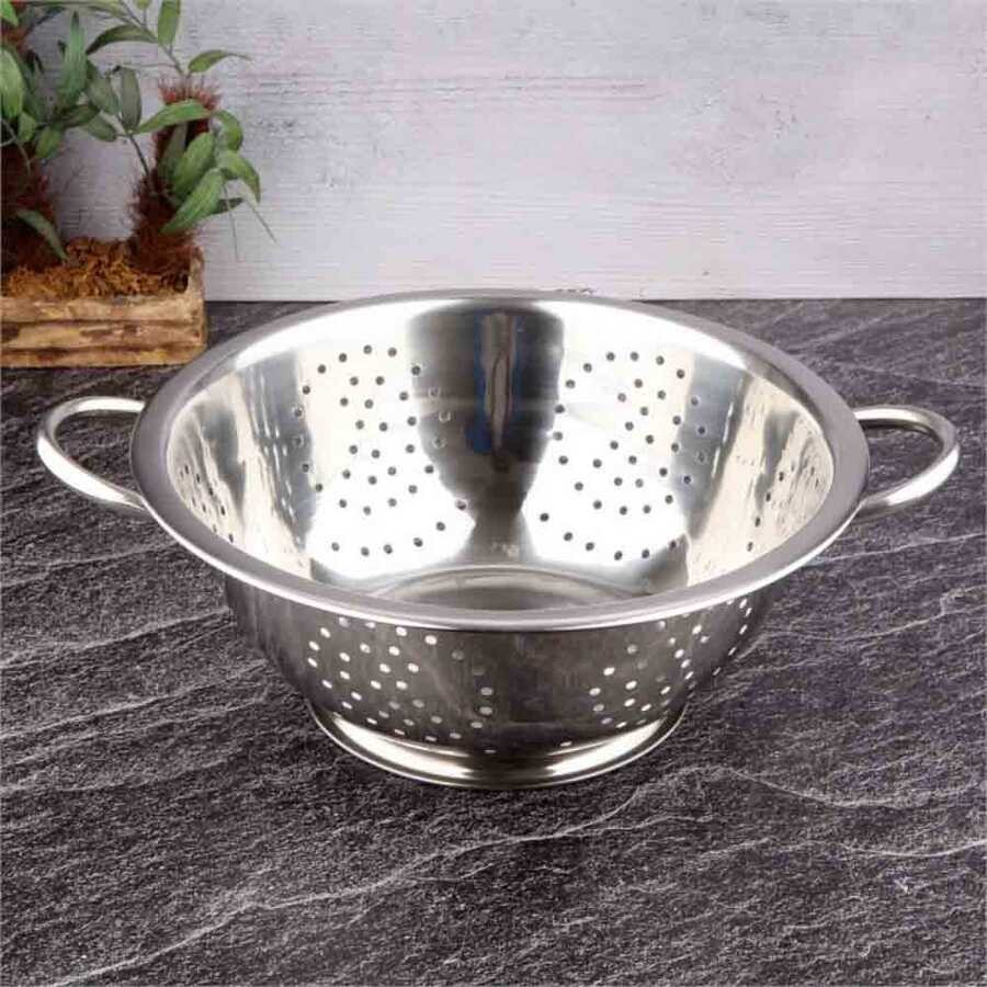 Epinox Çelik Makarna Süzgeci, 34 cm (MS-34)