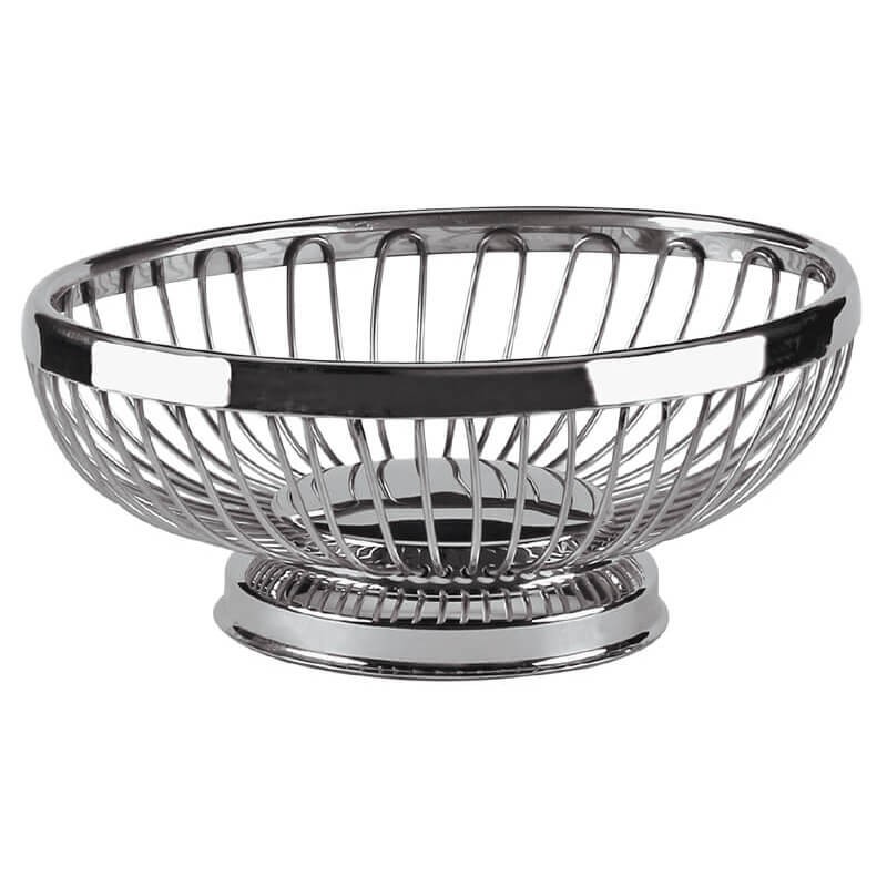 A 022 02 PAS. OVAL EKMEK VE MEYVE SEPETİ 25*18CM