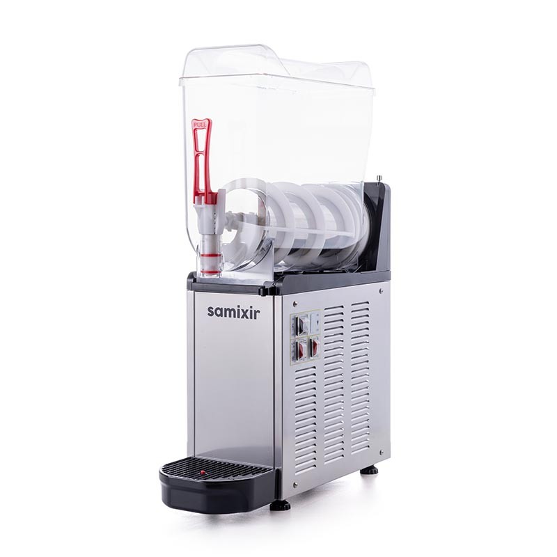 Samixir SLUSH12 Mono Ice Slush Granita Milkshake ve Soğuk Meyve Suyu Dispenseri, 12 L, Inox