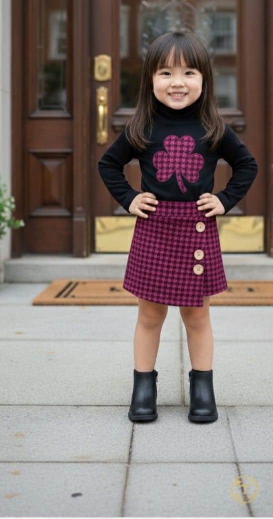 2-10 YAŞ KIZ ÇOCUK ŞORT ETEKLI TAKIM - kirmizi