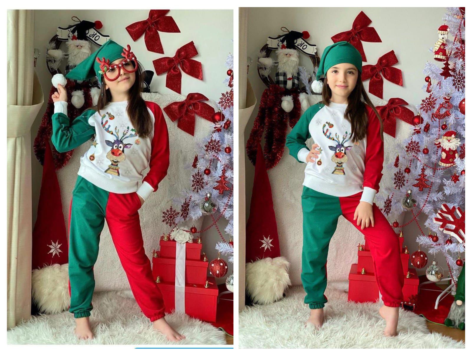 4-12 YAŞ GRUBU YILBAŞI KONSEPTLİ KIZ TAKIM