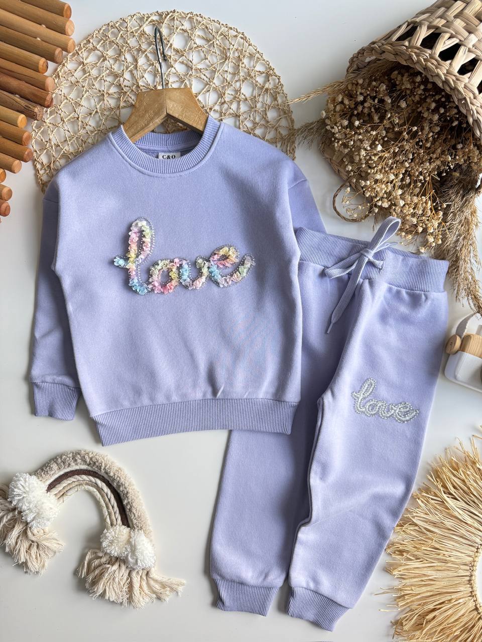 2-8 YAŞ KIZ ÇOCUK ESOFMAN TAKIMI