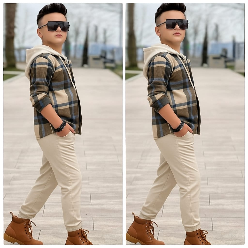 5-14 YAŞ ERKEK ÇOCUK ODUCU GÖLEKLİ TAKIM - krem