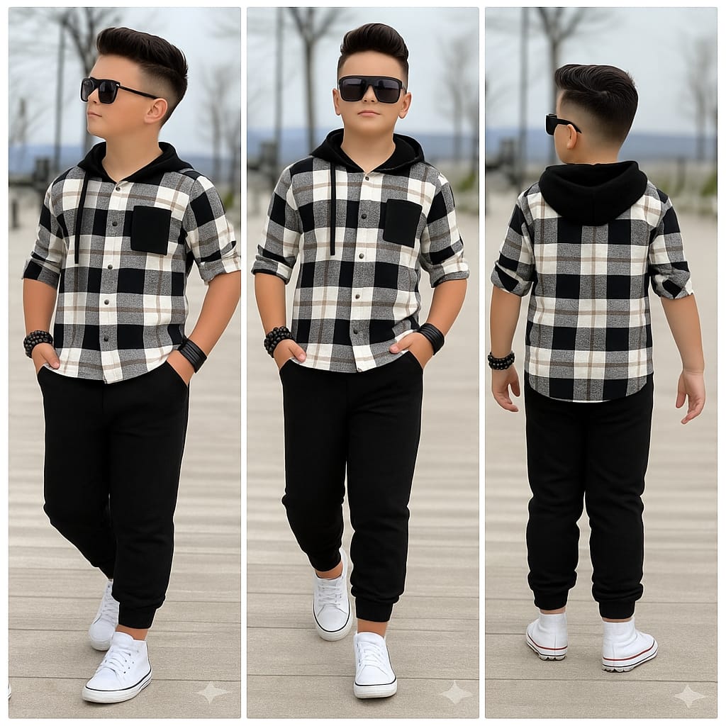 5-14 YAŞ ERKEK ÇOCUK ODUCU GÖLEKLİ TAKIM - siyah