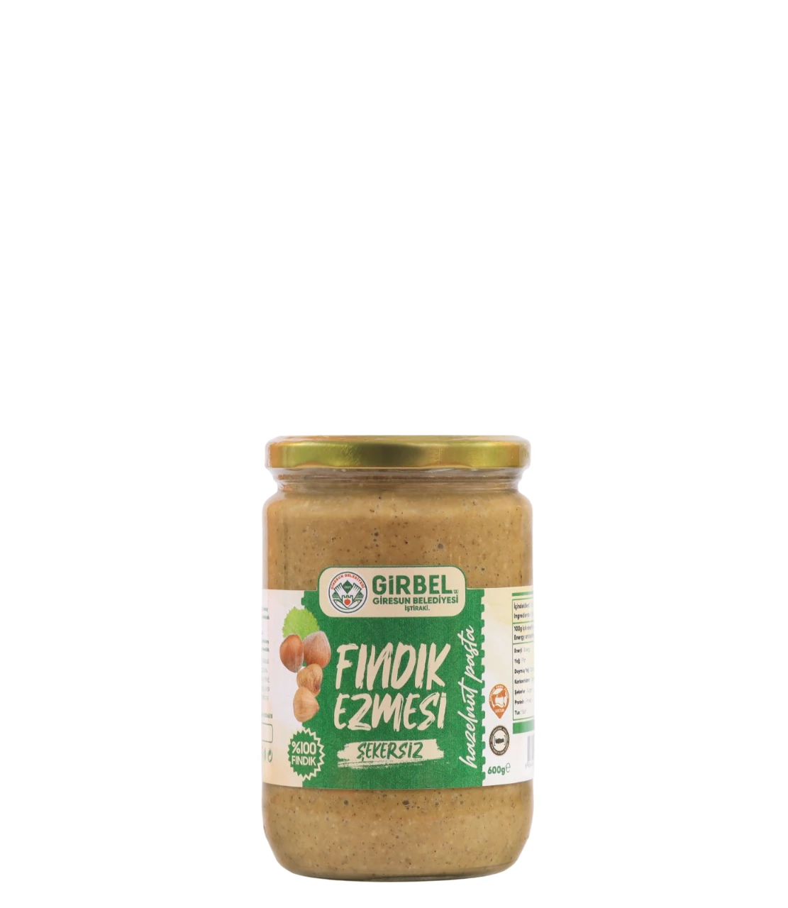 Fındık Ezmesi 600 gr - Şekersiz