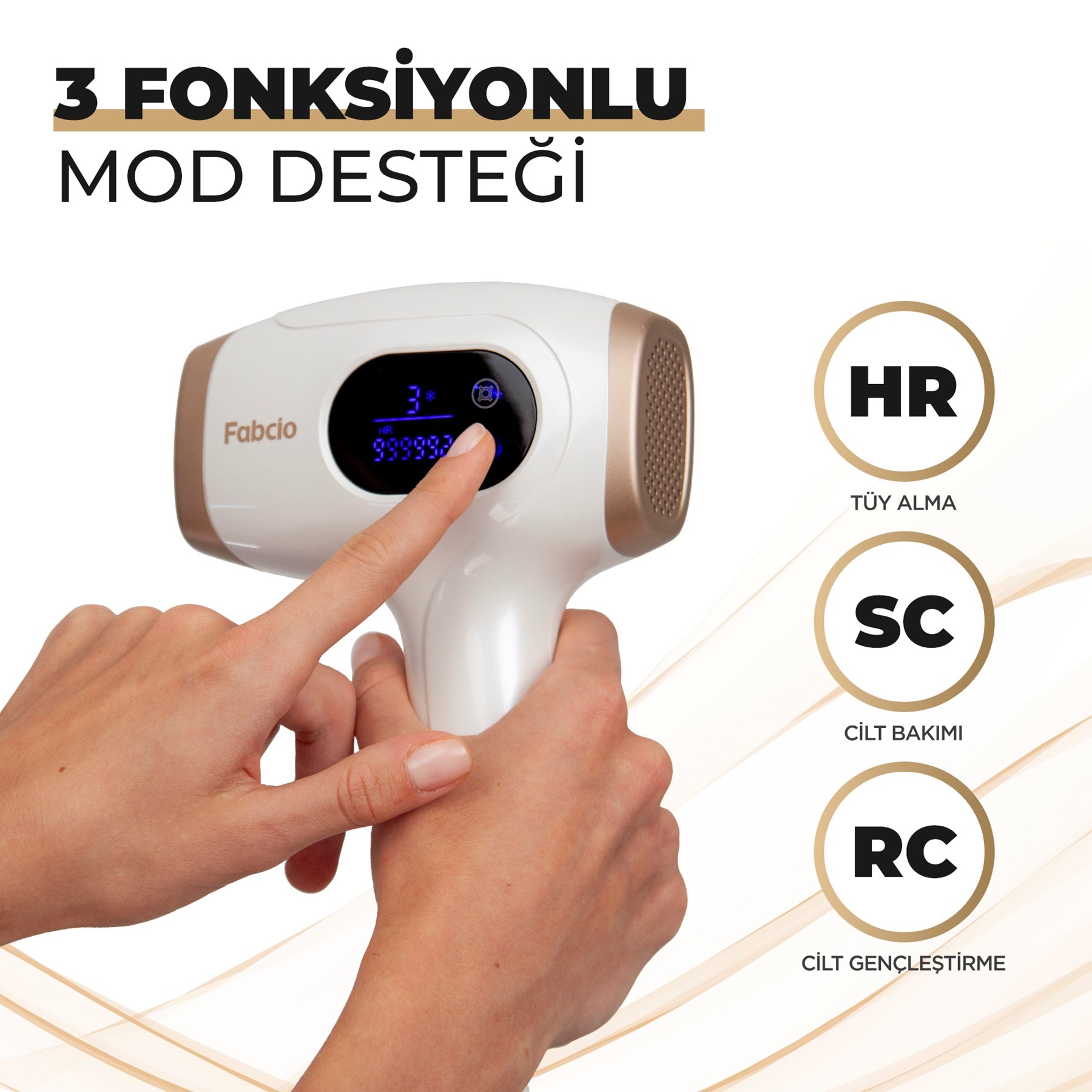 Fabcio Viva IPL Buz Quartz Tube 48W Lazer Epilasyon Cihazı