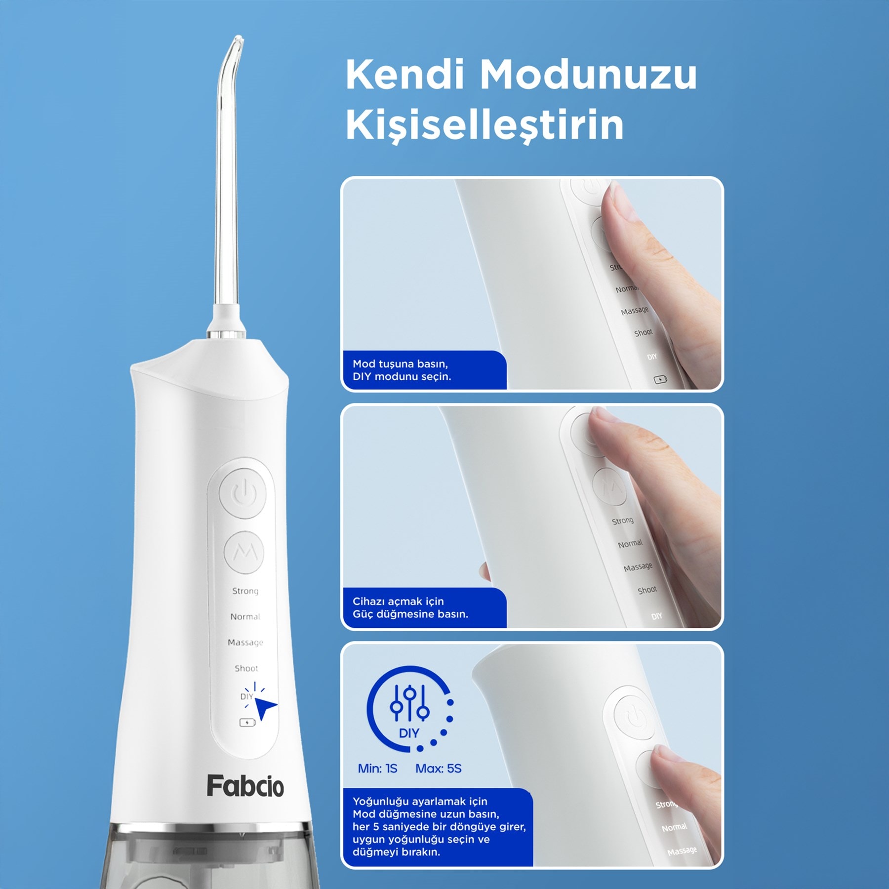 Fabcio MySmile 7 in 1 Smart Taşınabilir Ağız Duşu