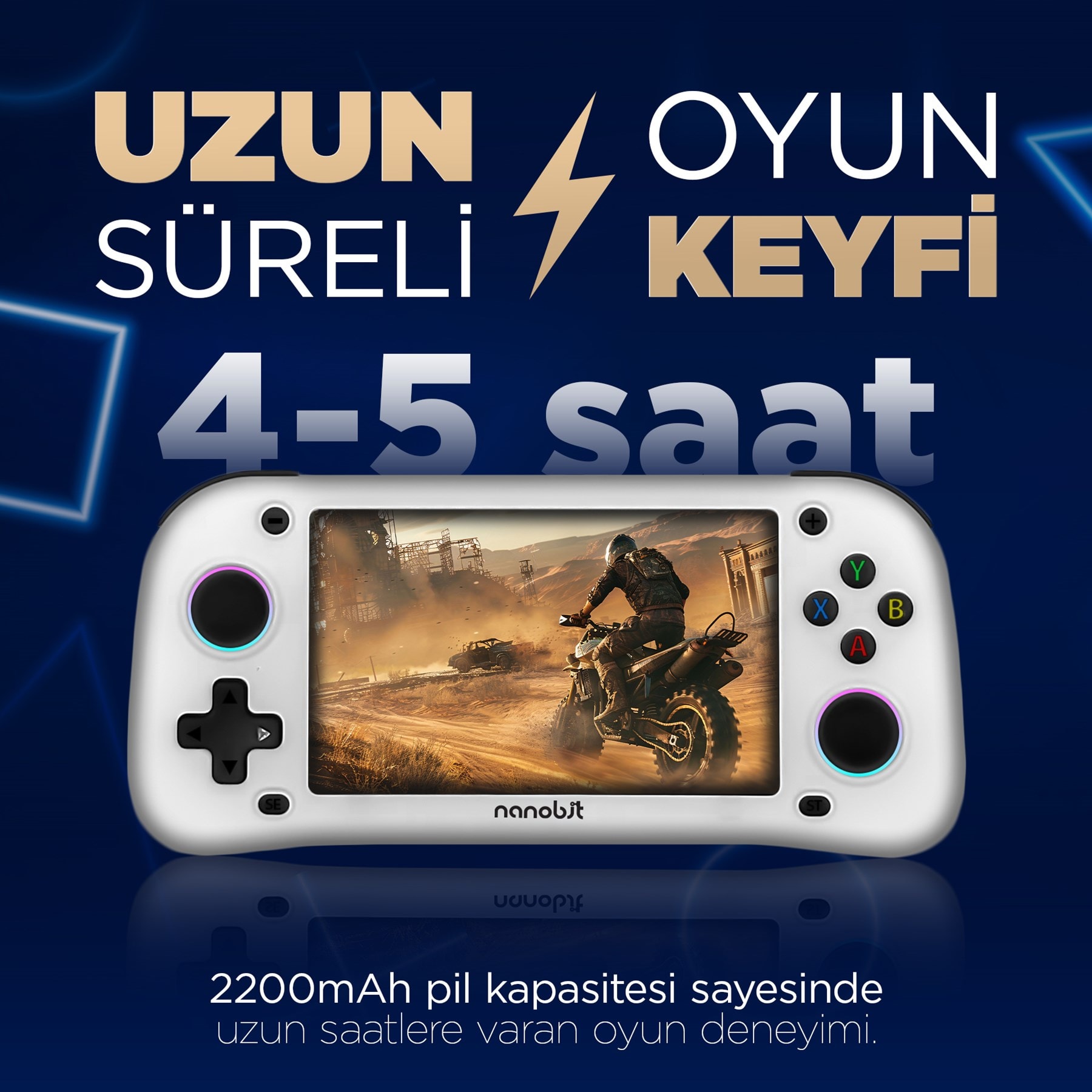 Nanobit 4.3 inch IPS Ekran Oyun Konsolu