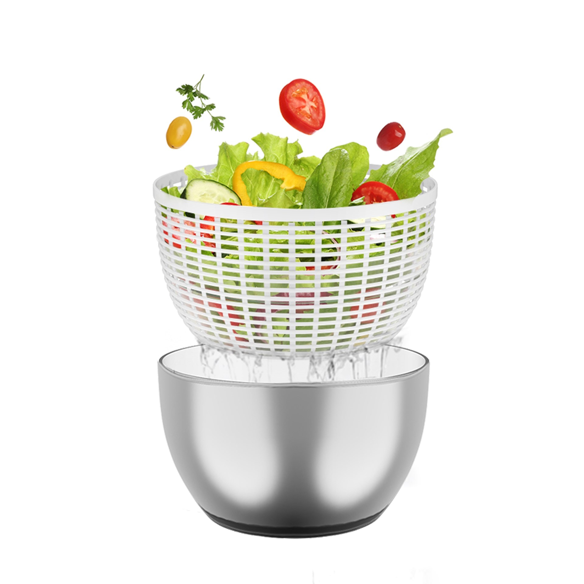 Fabcio MagicMom Salata Kurutucu Set (Çelik)
