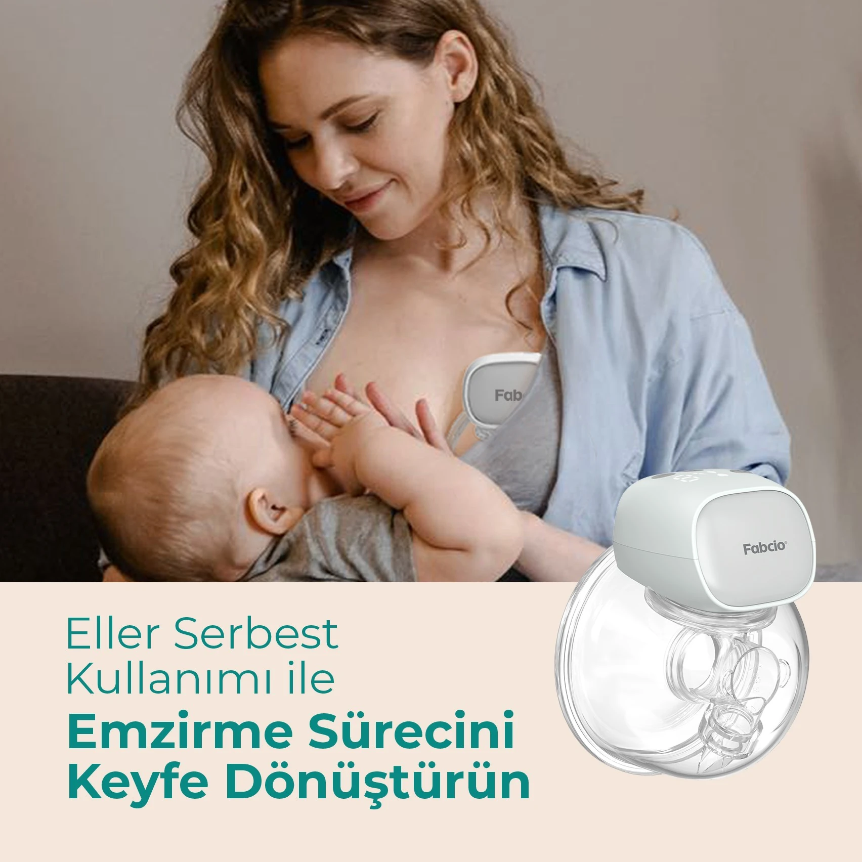 Fabcio Mamma Tekli Giyilebilir Smart Göğüs Pompası