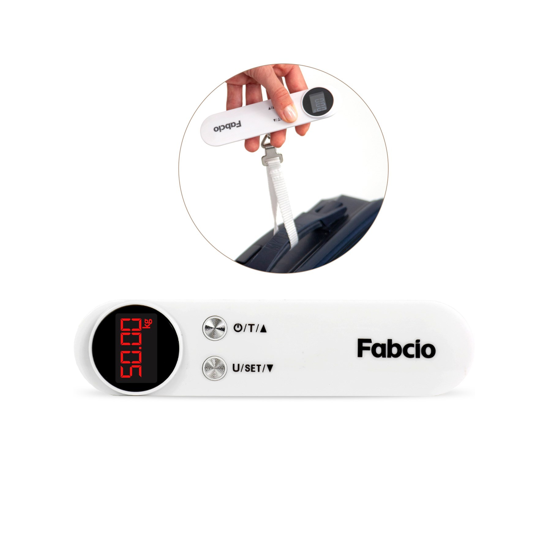 Fabcio FitBag 50Kg Kapasiteli Taşınabilir Dijital Seyahat Tartısı 