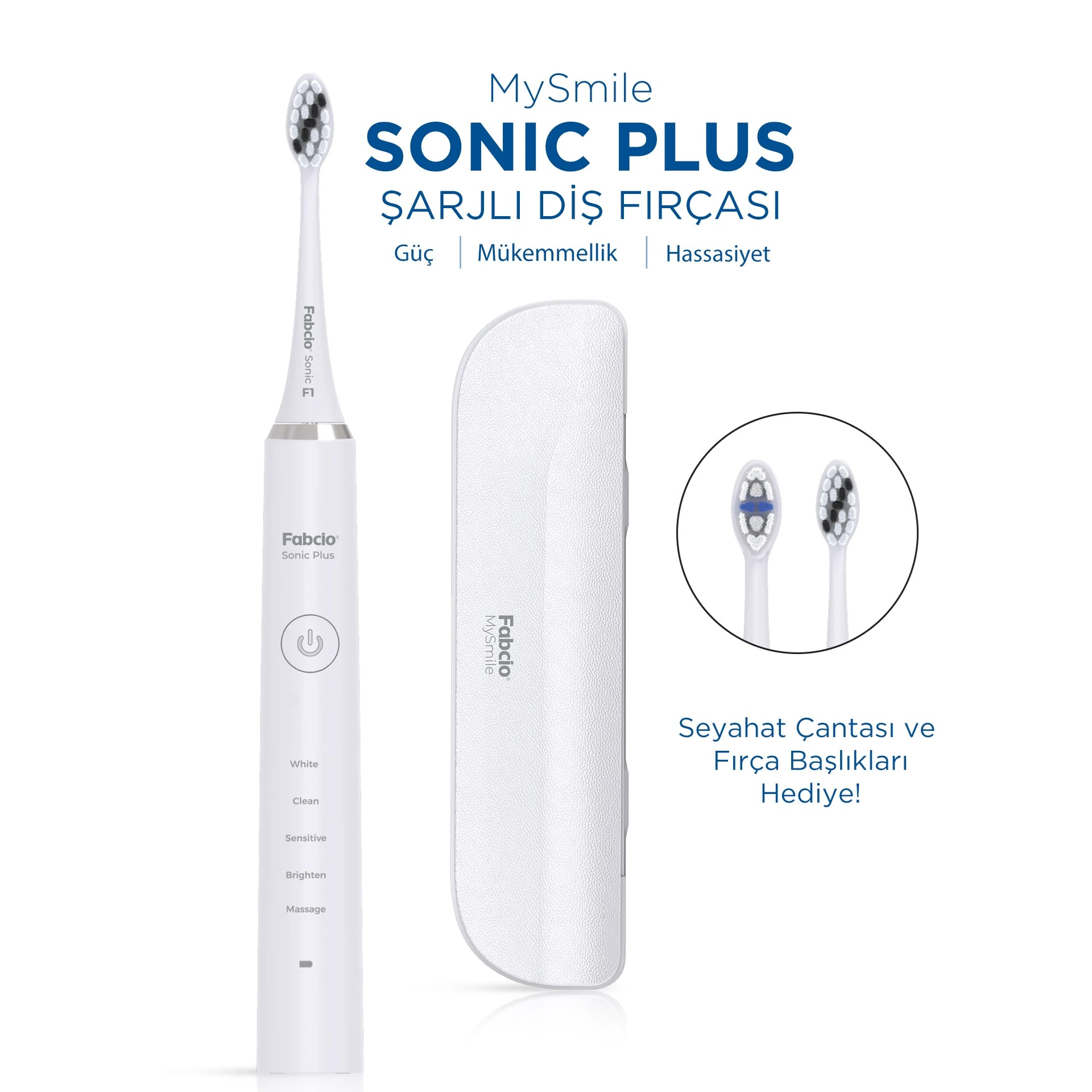 Fabcio MySmile Sonic Plus Şarjlı Diş Fırçası
