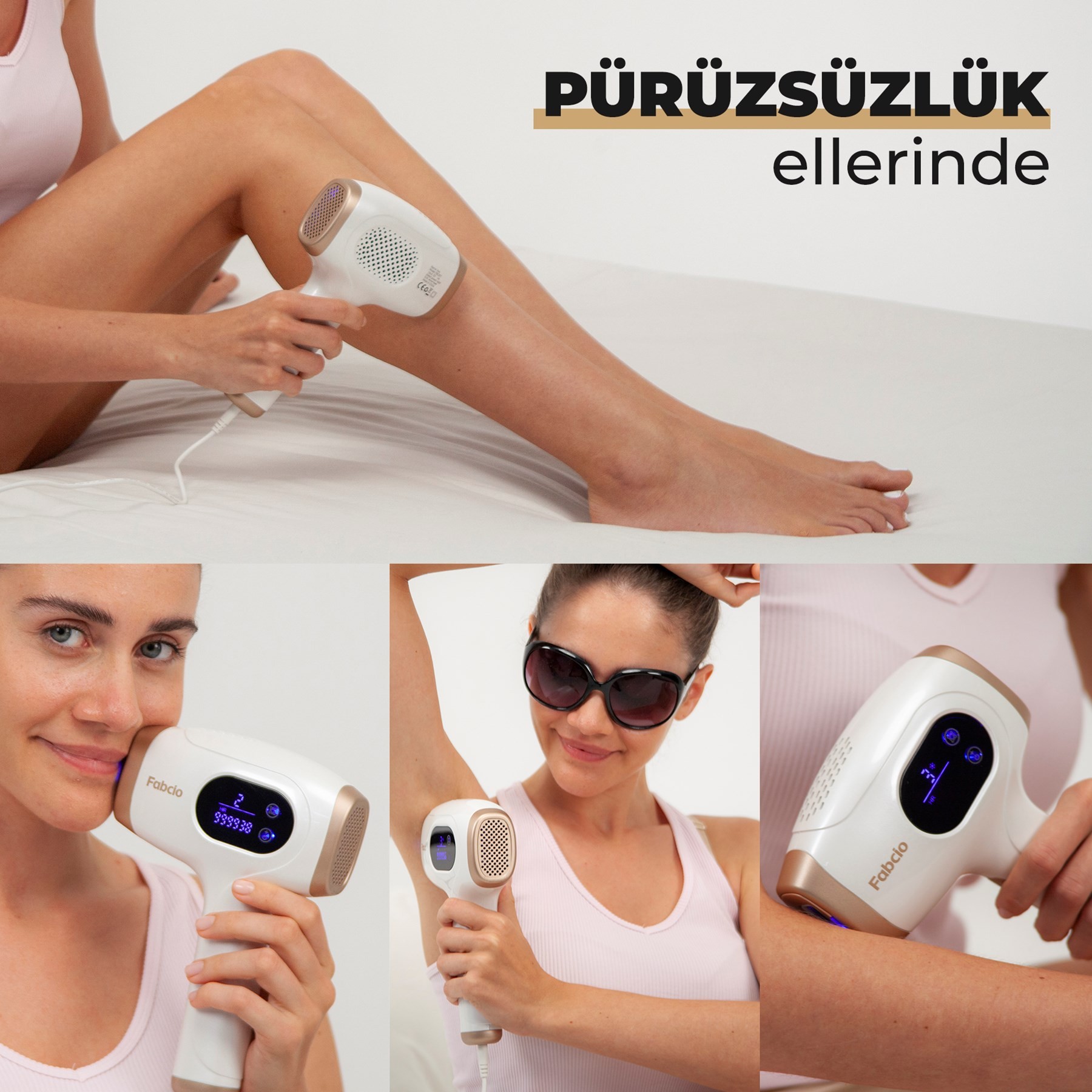 Fabcio Viva IPL Buz Quartz Tube 48W Lazer Epilasyon Cihazı