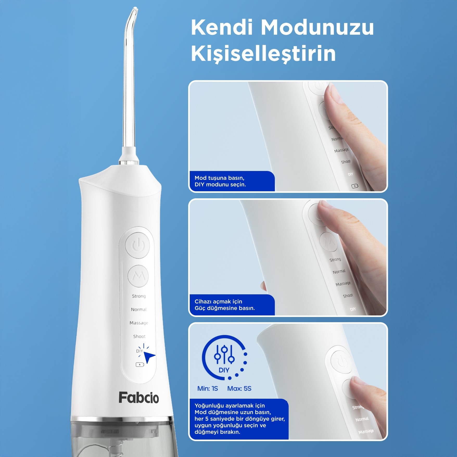 Fabcio MySmile 7 in 1 Smart Taşınabilir Ağız Duşu