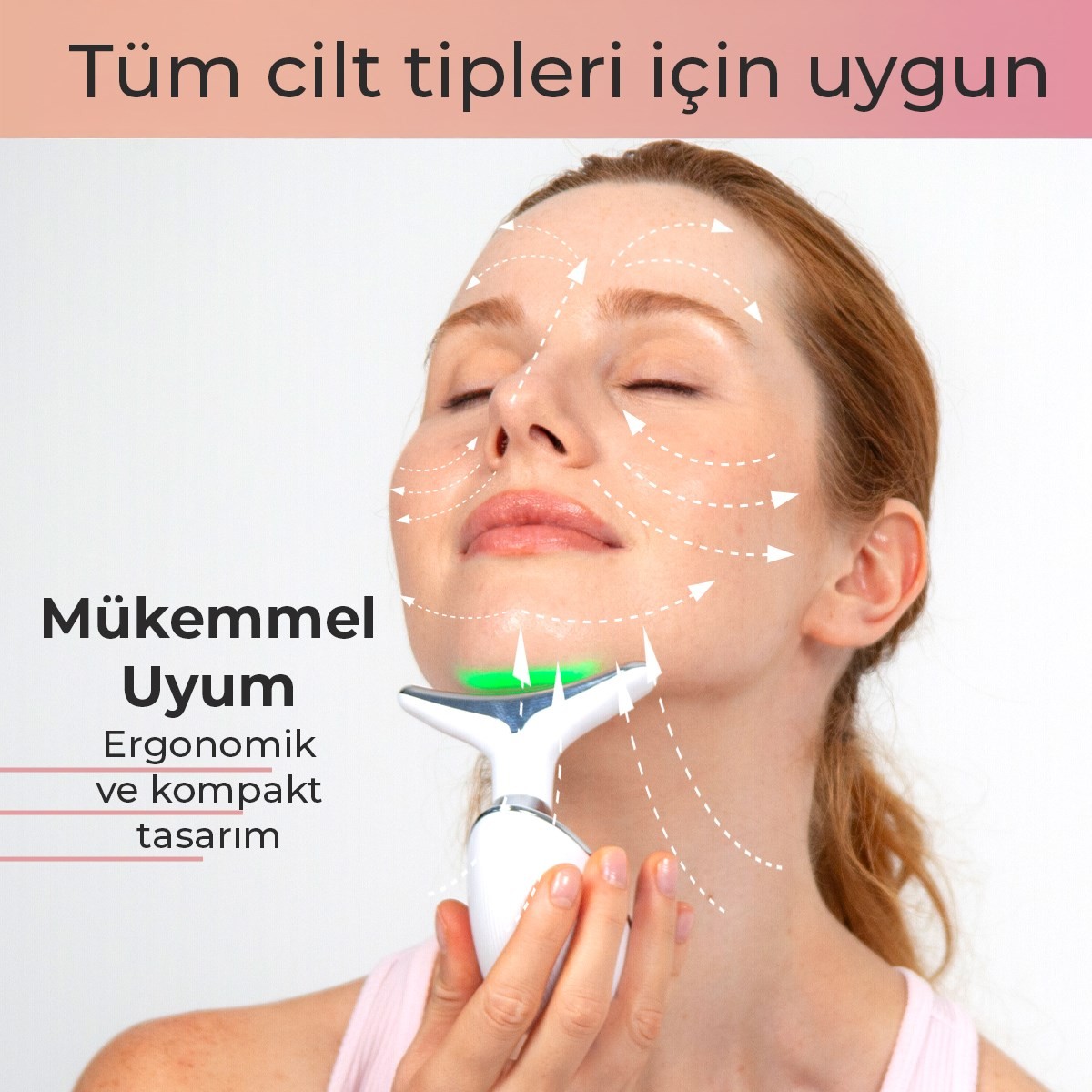 Fabcio Relift Çok Amaçlı Yüz Boyun Ledli Terapi Cilt Bakım Cihazı