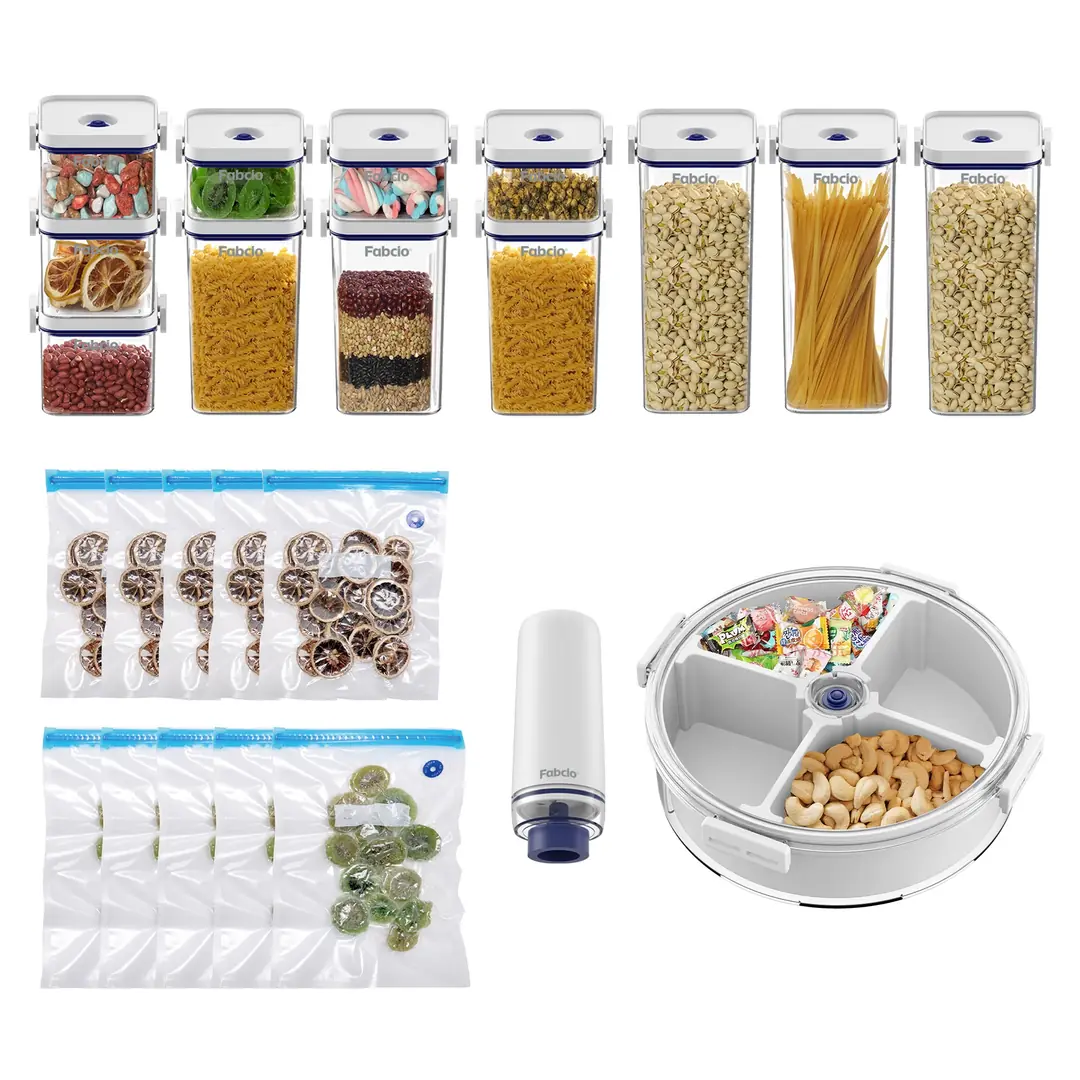 Fabcio MagicMom Vakum Pompalı Saklama Kabı Seti (24 Parça