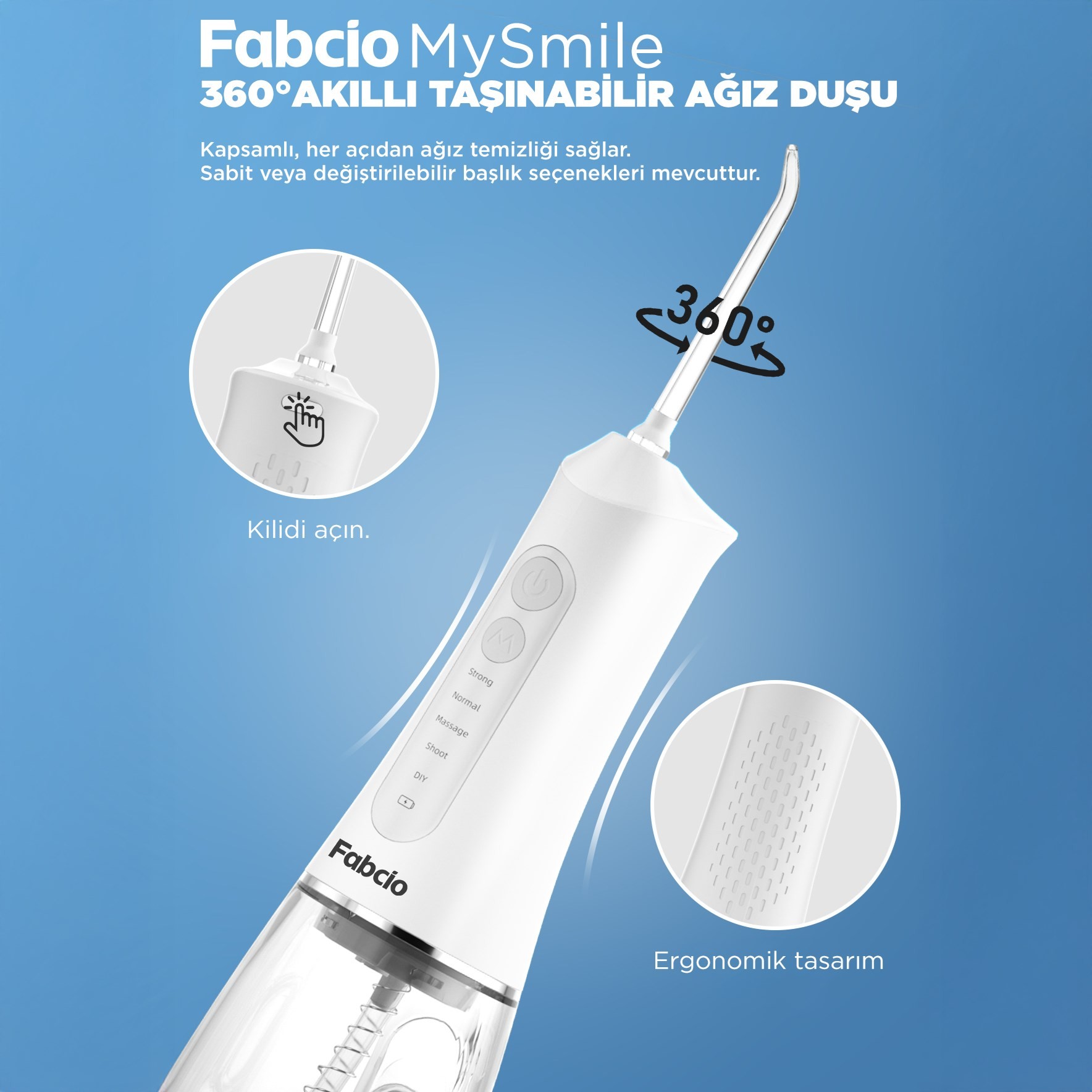 Fabcio MySmile 7 in 1 Smart Taşınabilir Ağız Duşu