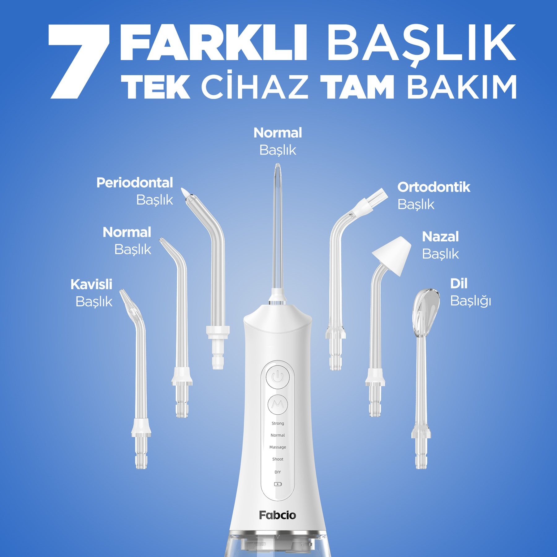 Fabcio MySmile 7 in 1 Smart Taşınabilir Ağız Duşu