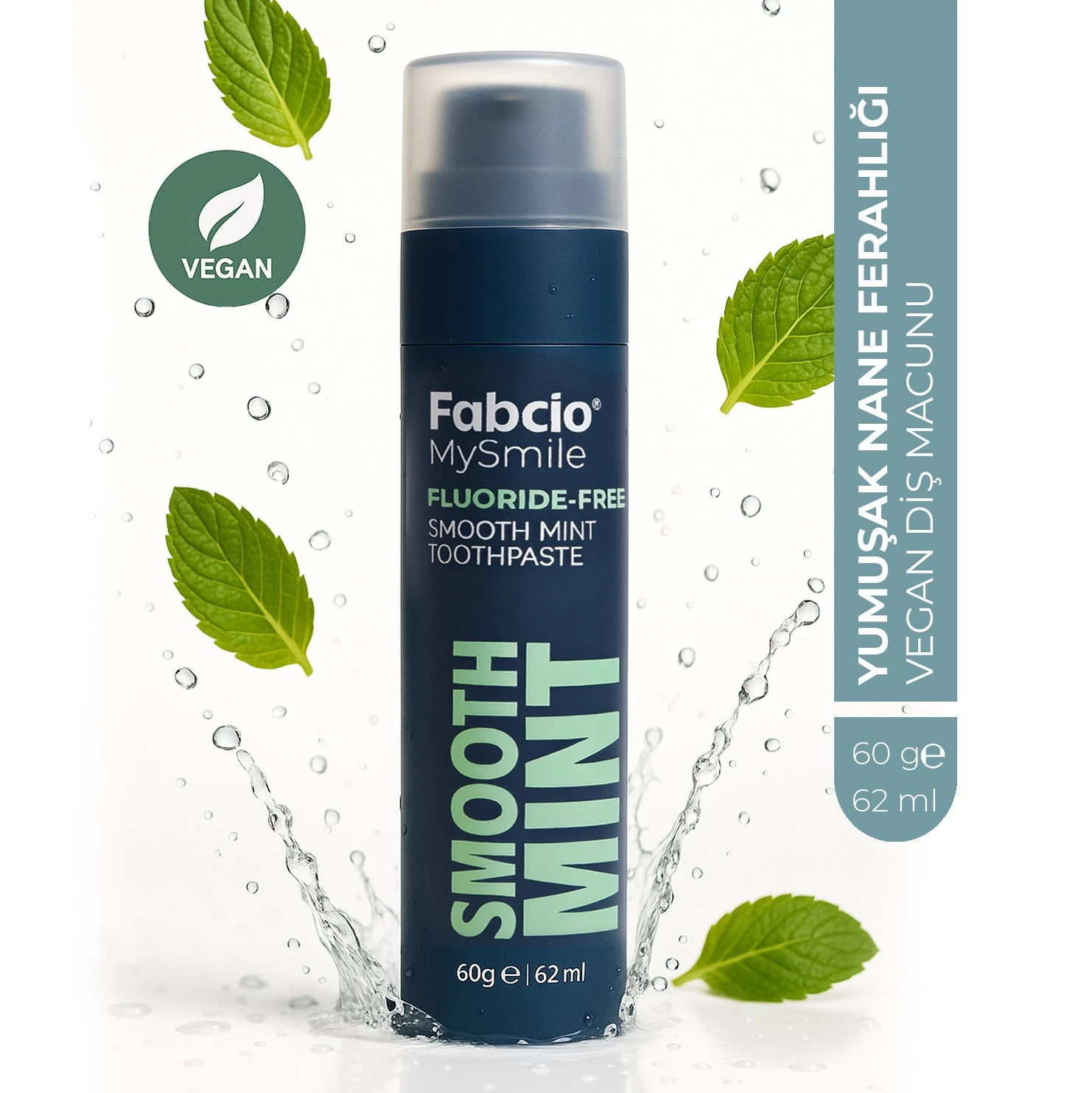 Fabcio MySmile Florürsüz Diş Macunu – Yumuşak Nane Ferahlığı