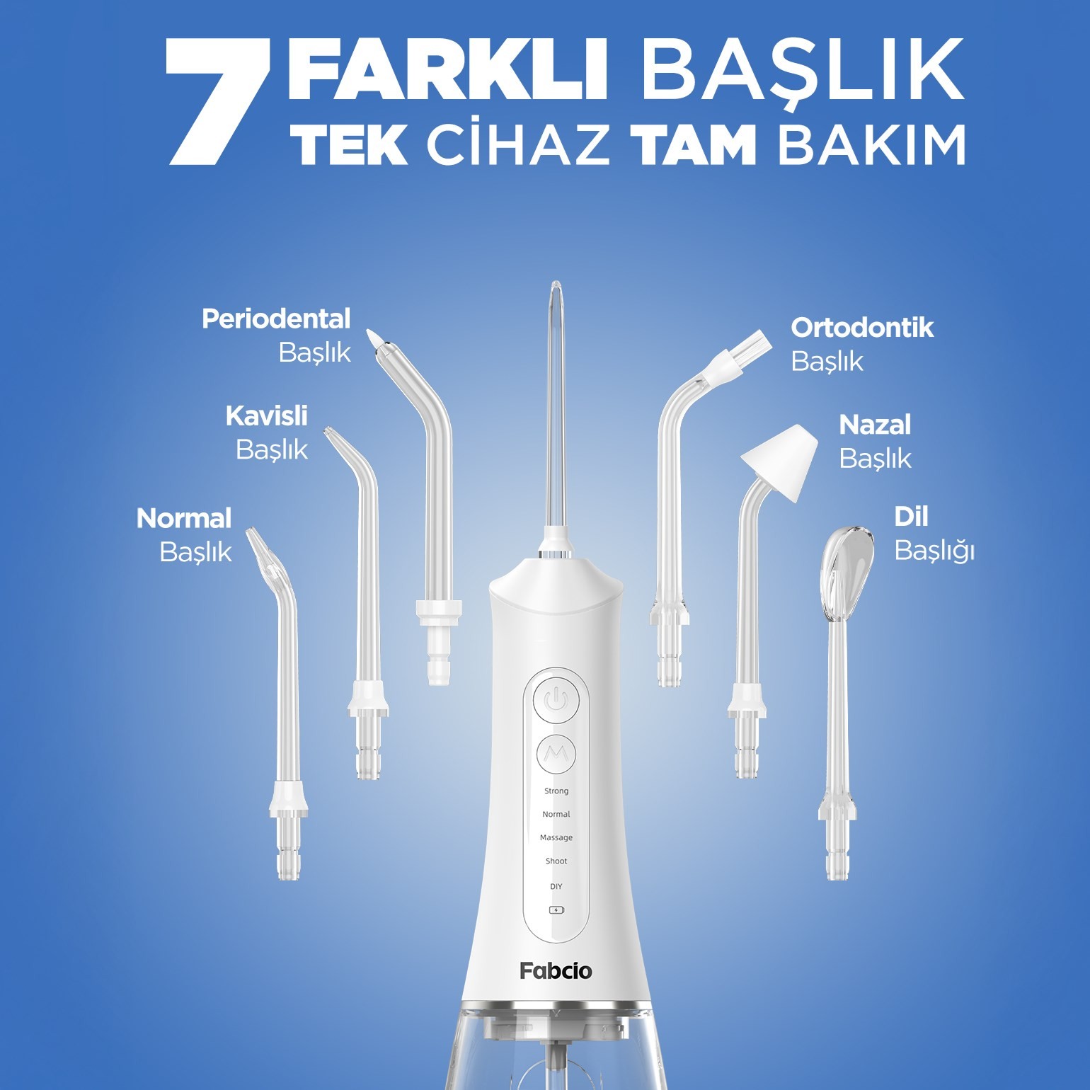 Fabcio MySmile 7 in 1 Smart Taşınabilir Ağız Duşu