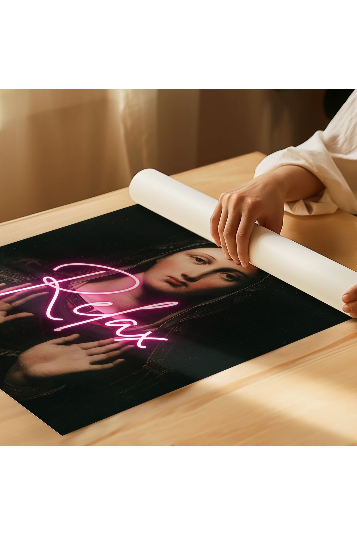 Barok Dönem Portre Poster - Relax - Tablo Ölçülerinde Çerçevesiz Poster