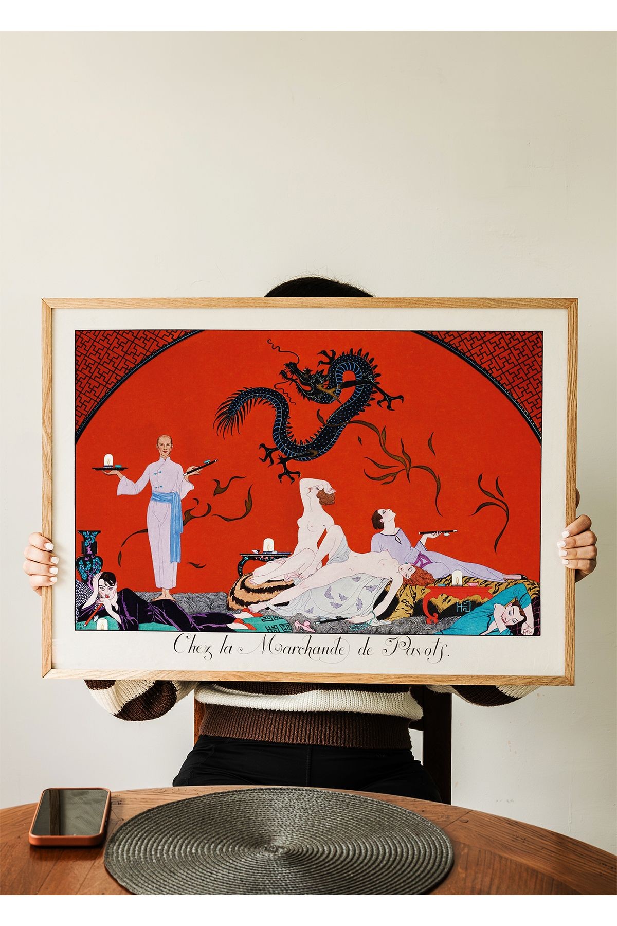 George Barbier - Moda Illüstrasyon Poster ( 1920 ) - Tablo Ölçülerinde Çerçevesiz Poster