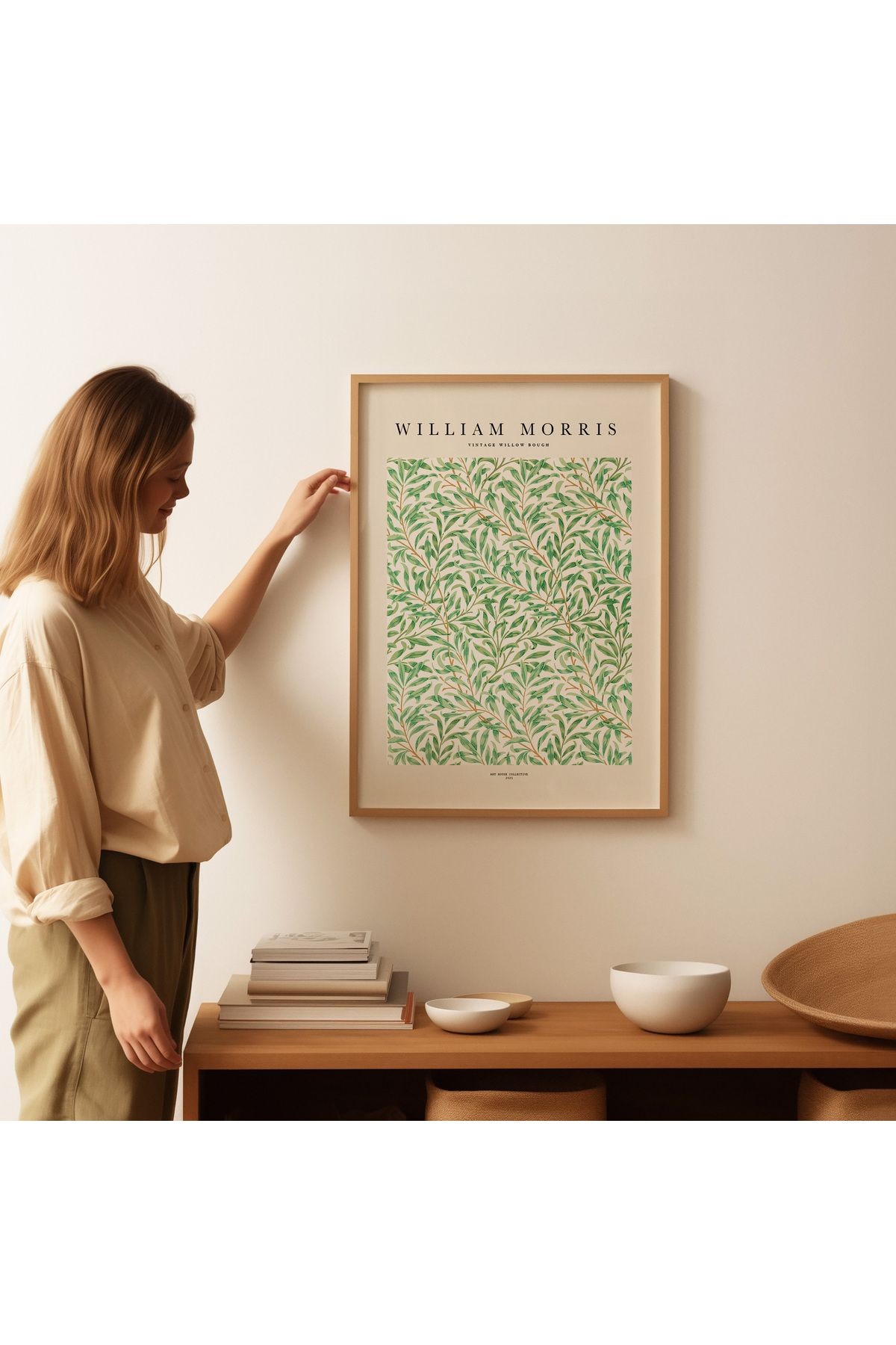 William Morris Poster - Vintage Willow Bough - Tablo Ölçülerinde Çerçevesiz Poster