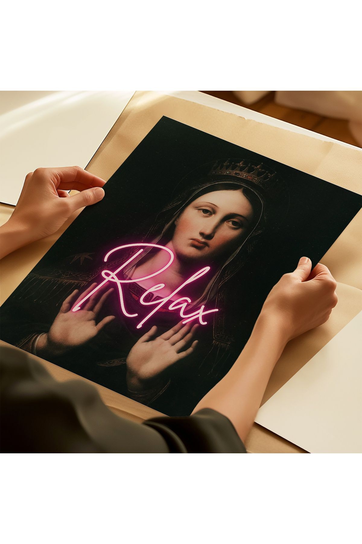 Barok Dönem Portre Poster - Relax - Tablo Ölçülerinde Çerçevesiz Poster