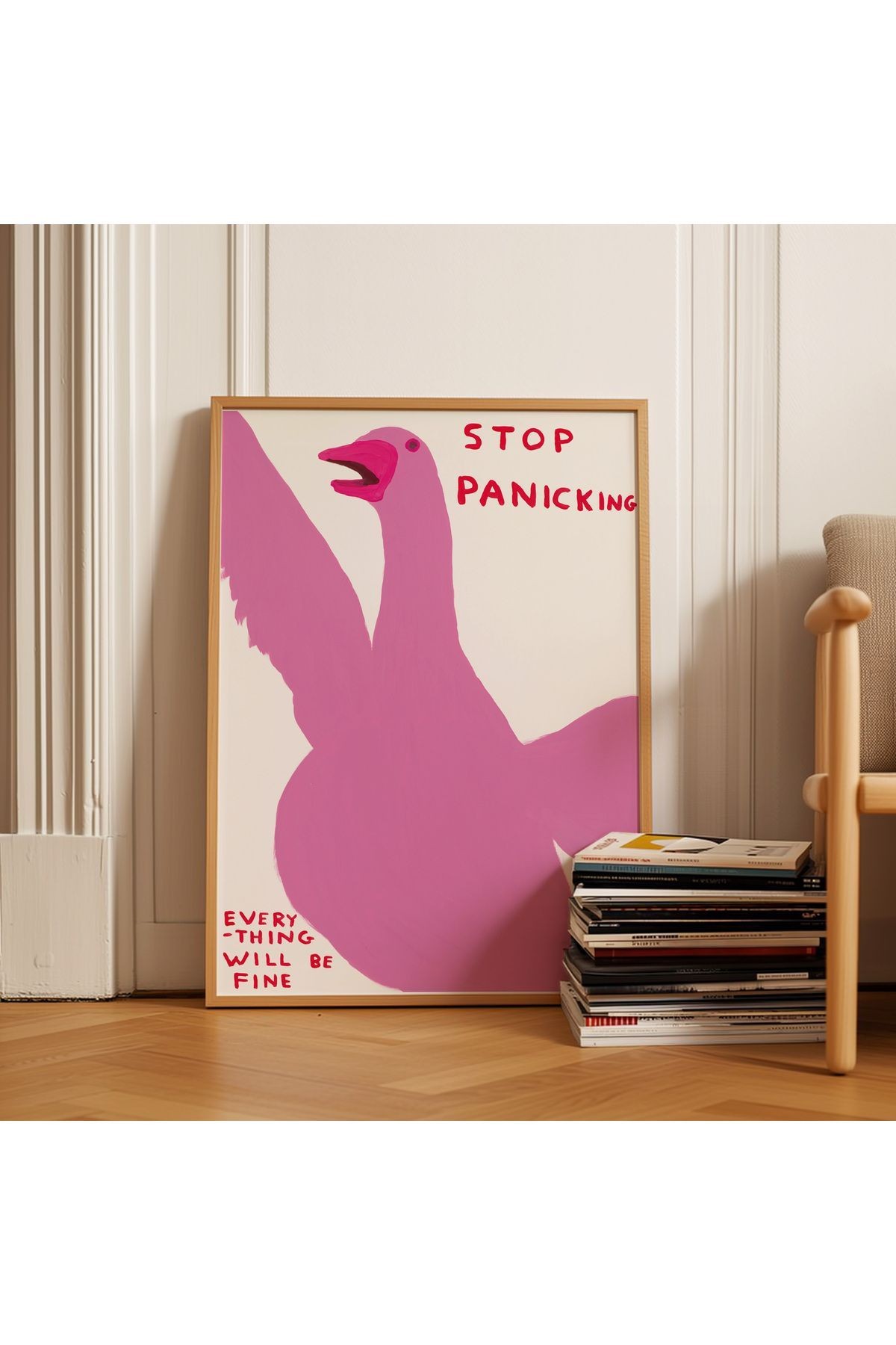 Stop Panicking, Everything Will Be Fine - Tablo Ölçülerinde Çerçevesiz Poster