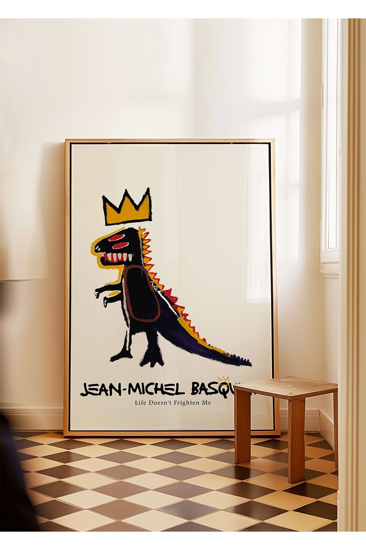 Jean-michel Basquiat Poster - Tablo Ölçülerinde Çerçevesiz Poster