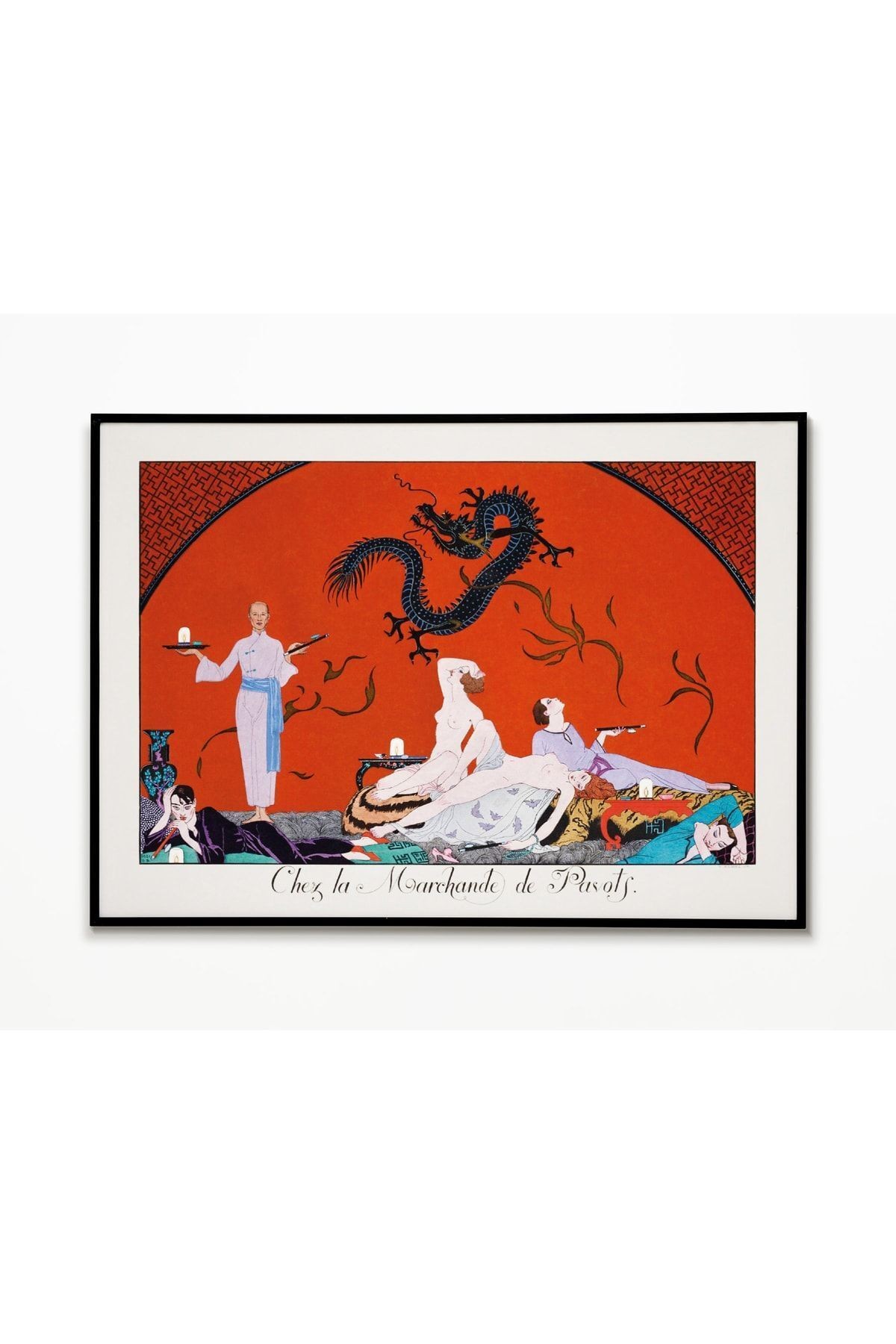 George Barbier - Moda Illüstrasyon Poster ( 1920 ) - Tablo Ölçülerinde Çerçevesiz Poster