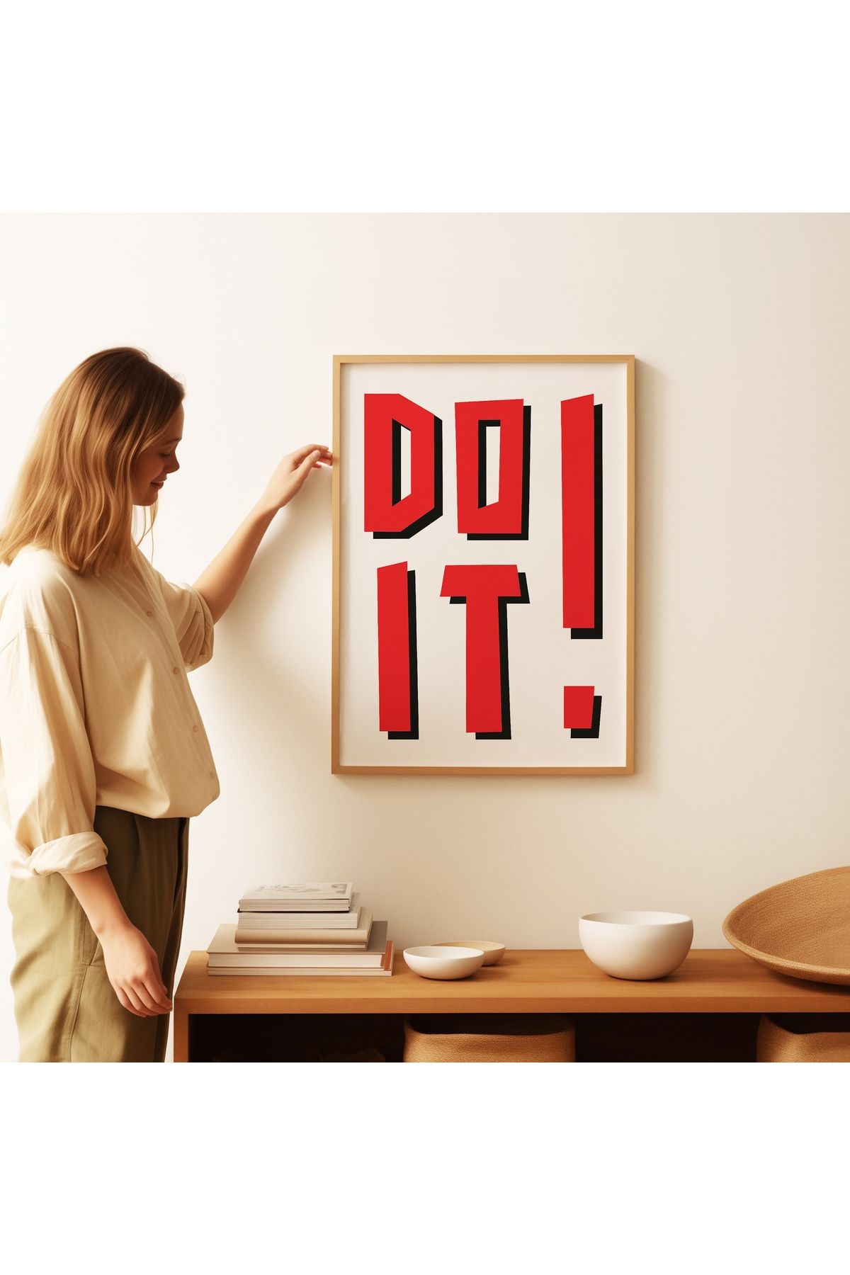 Do It ! - Harekete Geç! - Tablo Ölçülerinde Çerçevesiz Poster