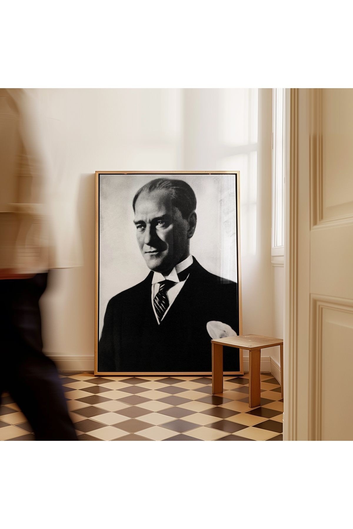 Atatürk Poster - Tablo Ölçülerinde Yüksek Çözünürlükte Çerçevesiz Poster